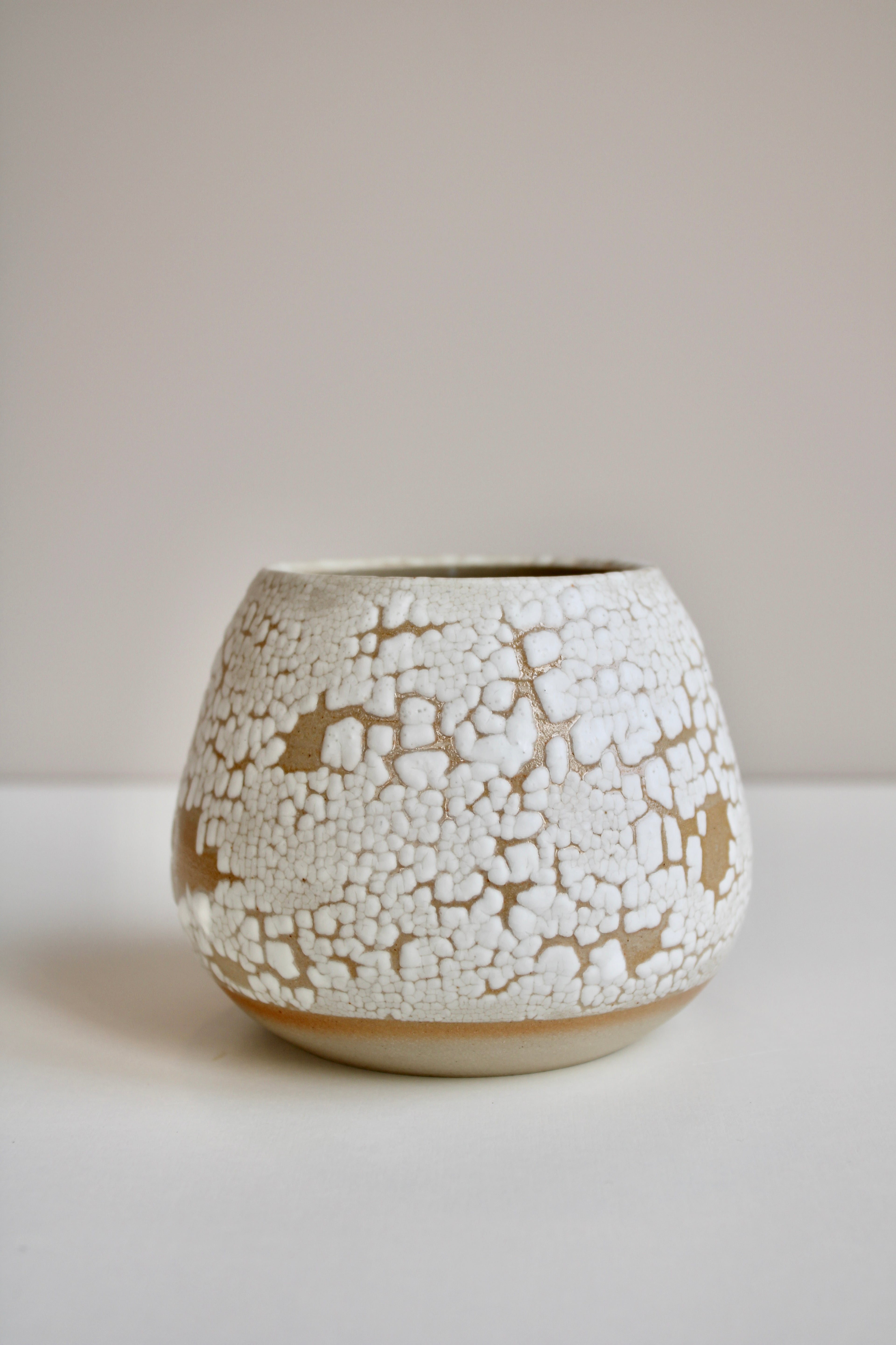 Bauchige Craquelé Vase