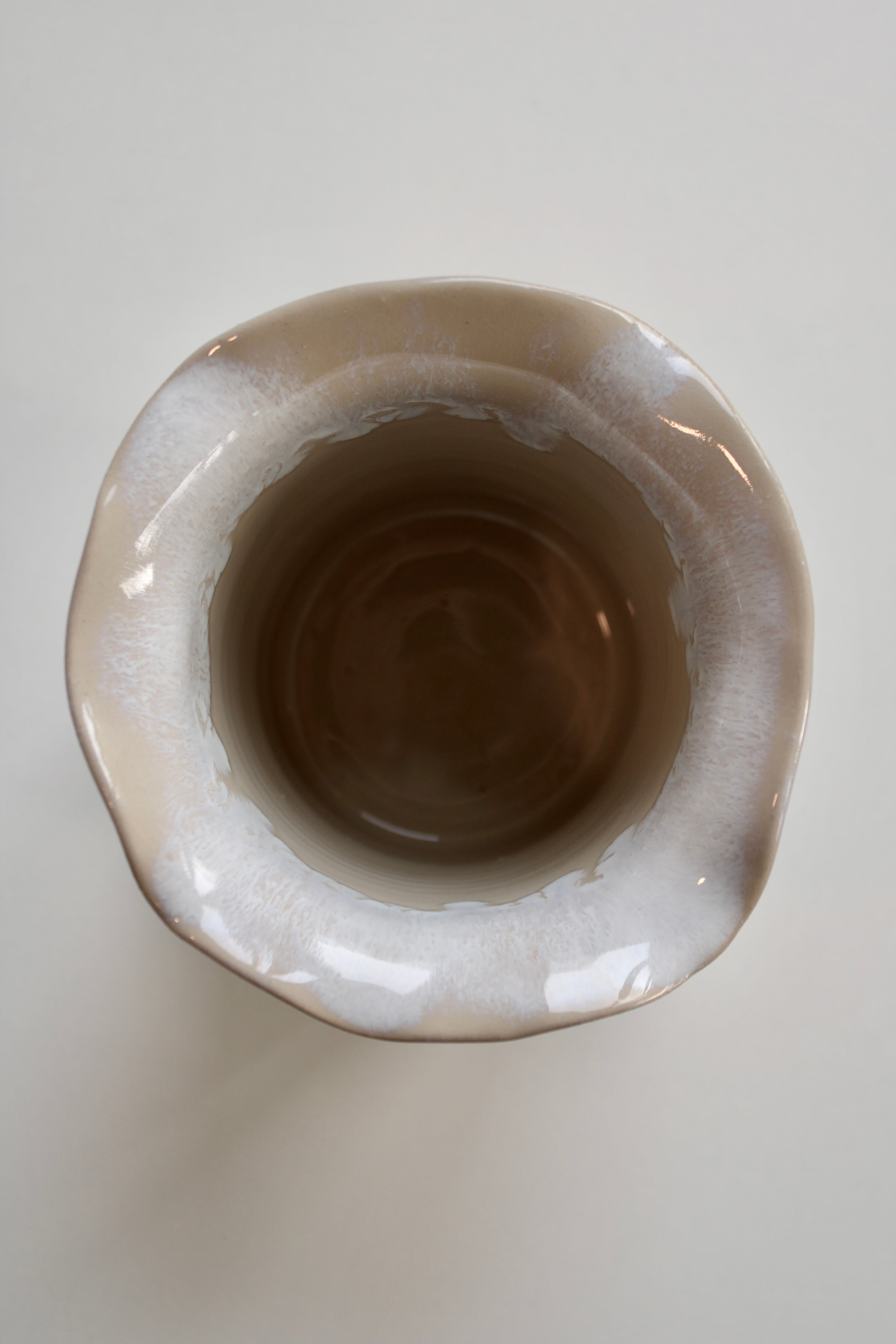 Wellenrand Vase (Unikat)