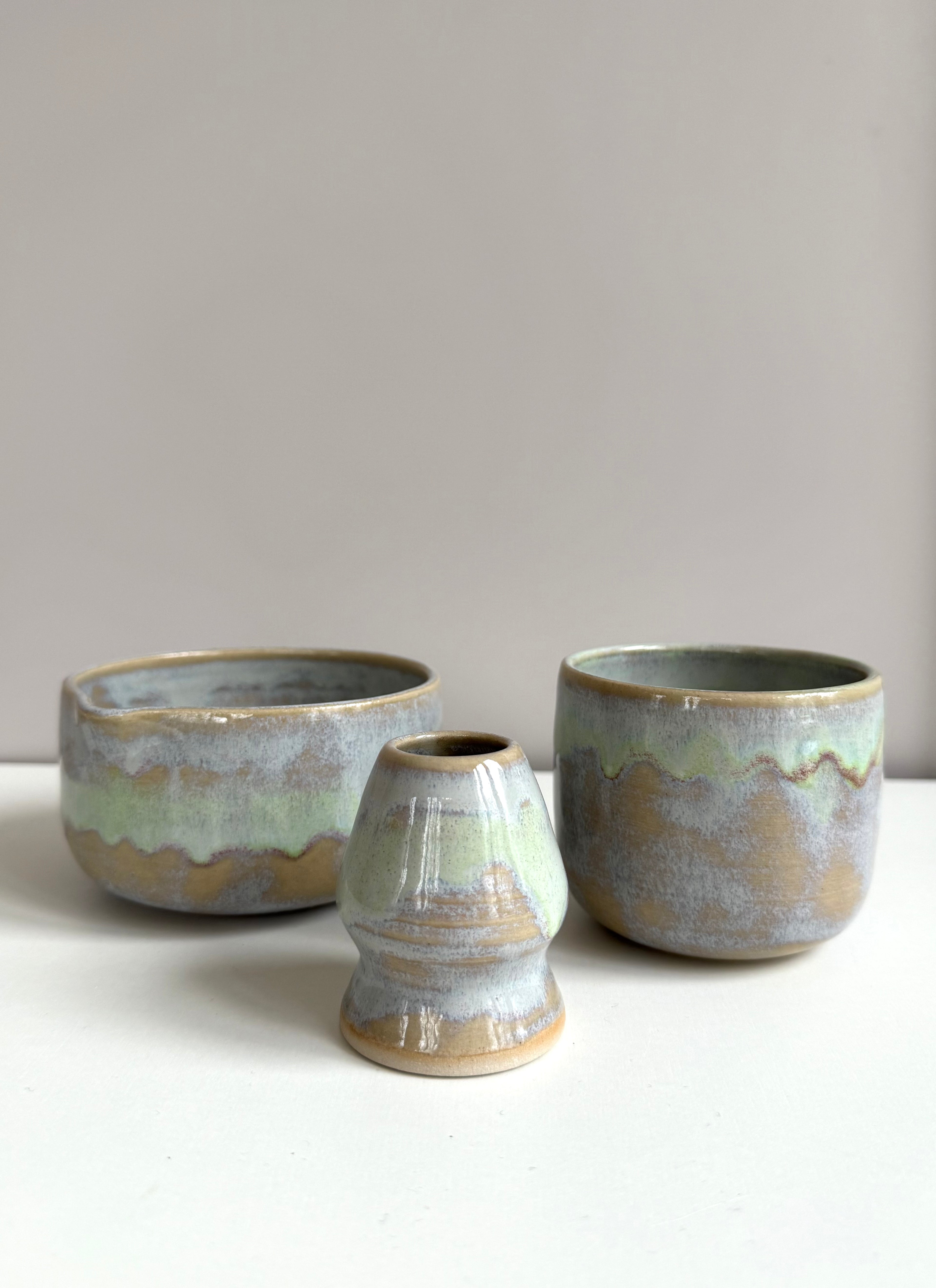 3-teiliges Matcha Set "Beach"