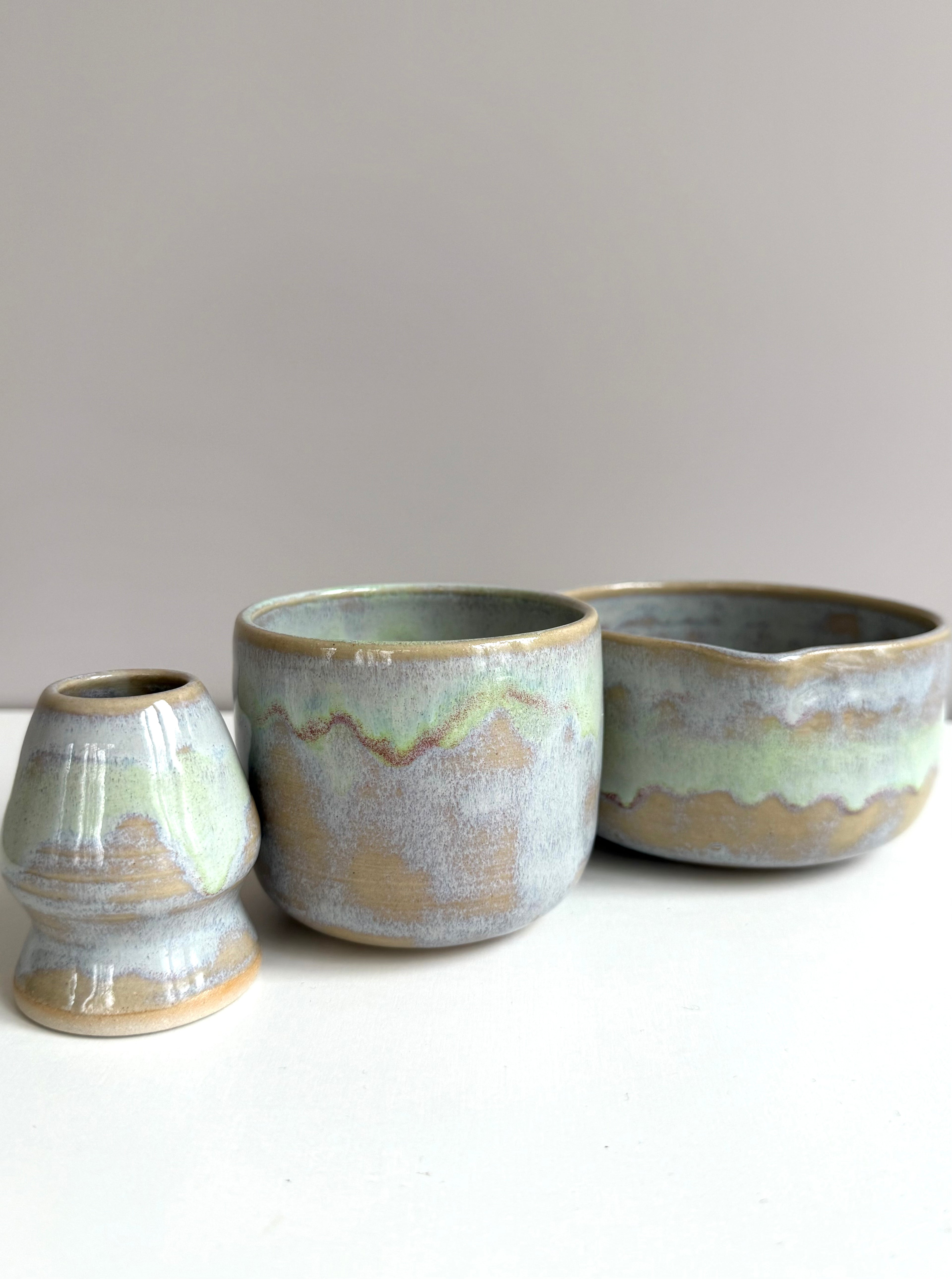 3-teiliges Matcha Set "Beach"