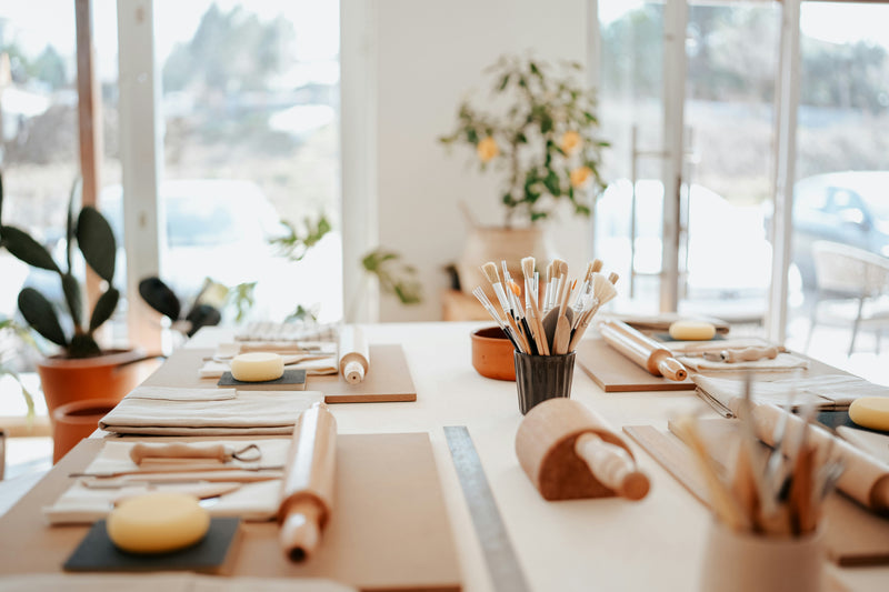 Das gemütliche Töpferstudio von Happy Time Pottery in Potsdam für private Feiern, Geburtstage und JGA.